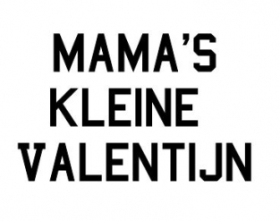 Strijkapplicatie mama's kleine valentijn